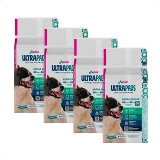 Kit 4 Tapete Higiênico PetLike Ultra Pads 80x60 - 30 Unidades em Oferta na Shopee