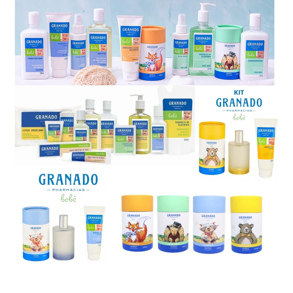 Produtos Granado Bebê tradicional ou lavanda colônia sabonetes hidratante talco - Escolha o seu favorito