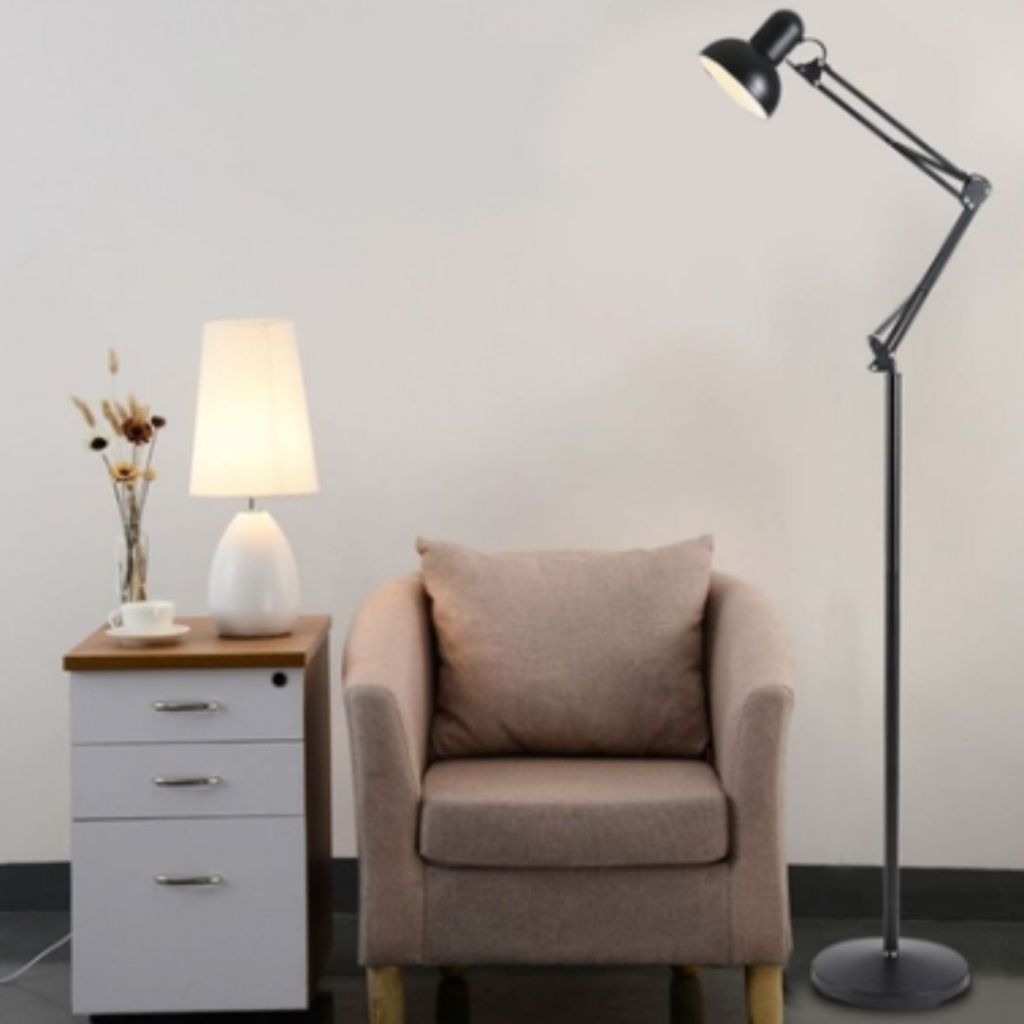 Luminária 1,9m Articulada Chão Pedestal Piso Abajur Lustre - 3XZ STORE