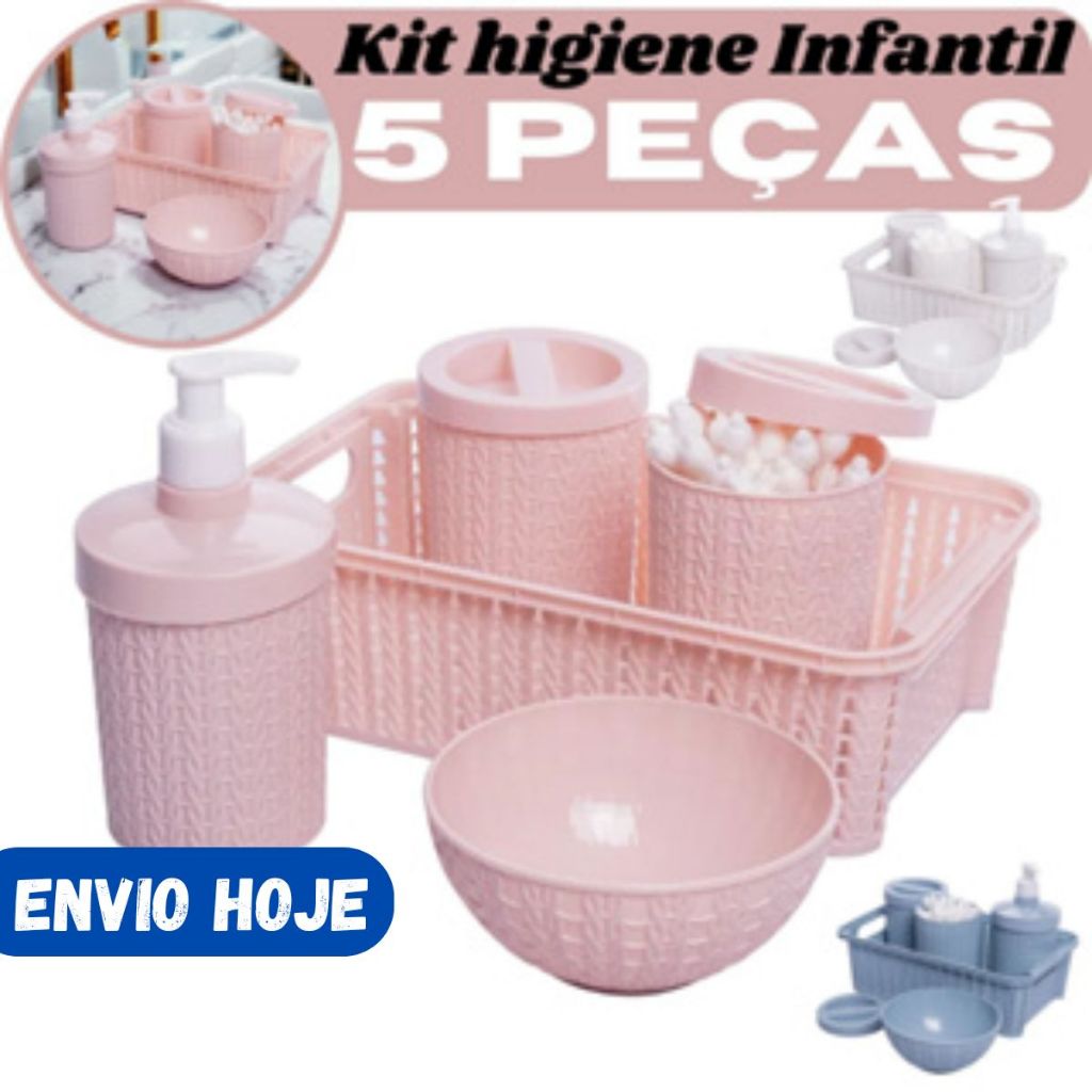 kit Higiênico 05 Peças Essenciais para Bebês Plasútil: Praticidade, Segurança e Muito Amor! Oferta