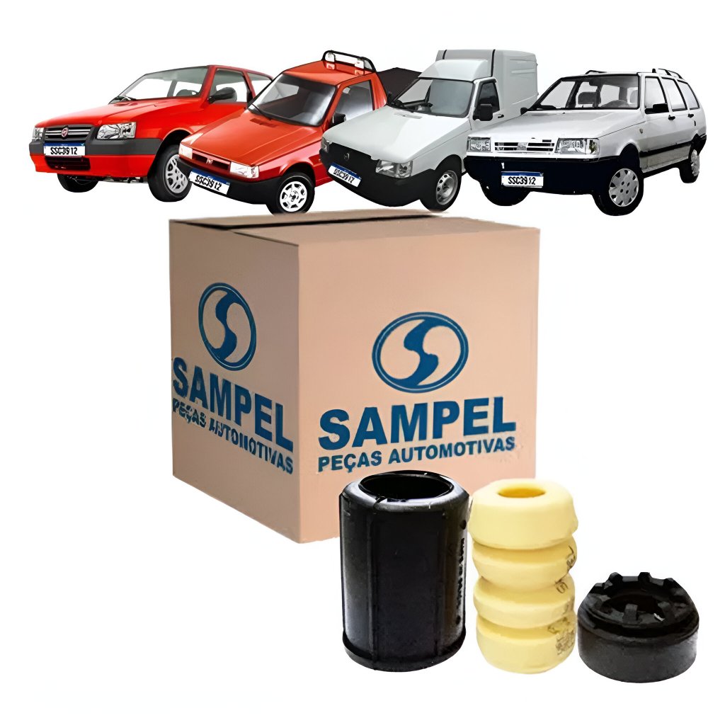 Kit Amortecedor Dianteiro (lado) Fiat Elba Fiorina Uno Uno Mille (Suporte+Batente+Coifa)
