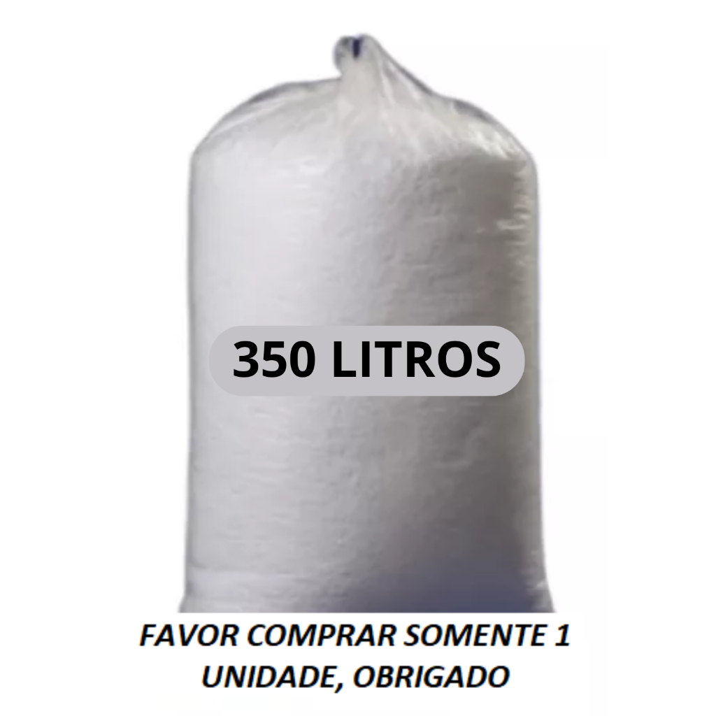 Isopor Flocos 350 Litros Para Enchimento Puff Grande (COMPRE 1 UNIDADE POR VEZ) em Oferta na Shopee