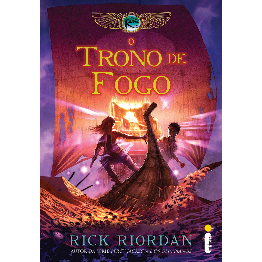 O trono de fogo - Série As crônicas dos Kane Vol. 2, por Rick Riordan - Intrínseca em Oferta na Shopee