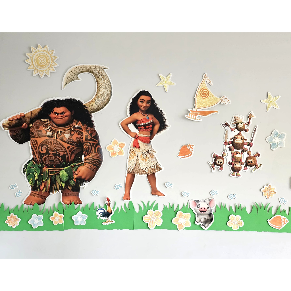 Kit Display Para Festa de Aniversário Tama Moana