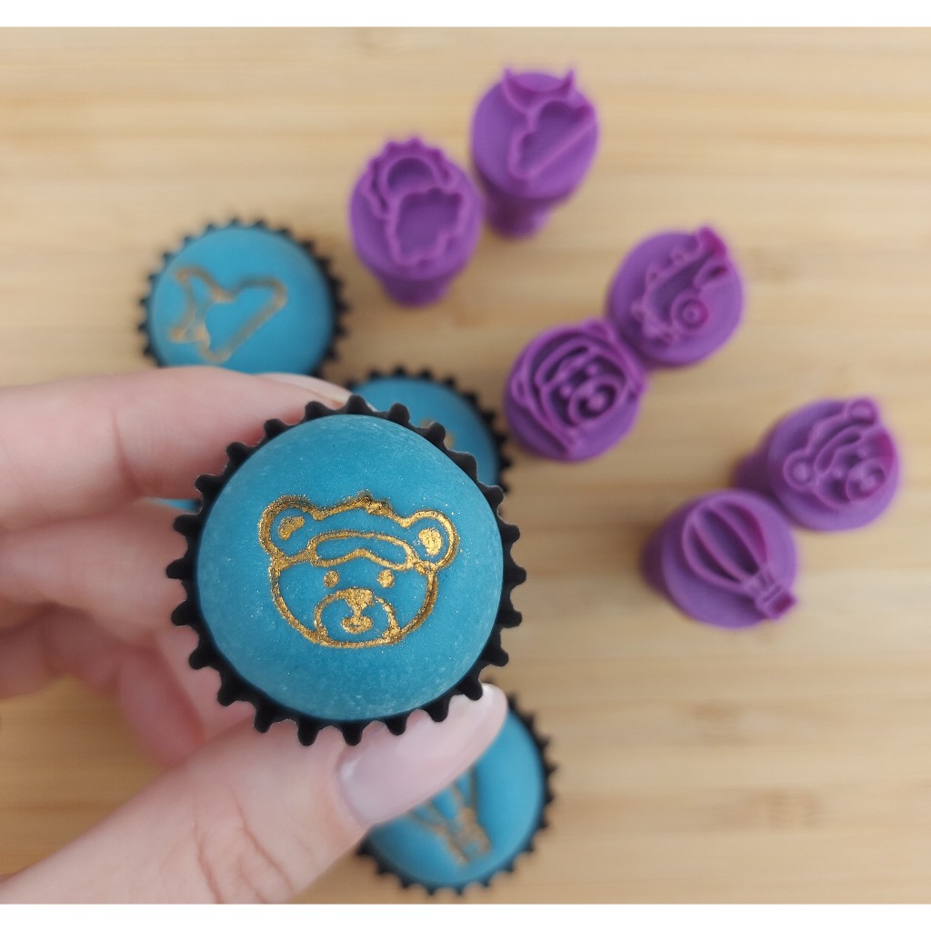 Carimbos para Doces Brigadeiro - Ursinho Aviador
