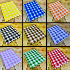 KIT 50~200 TOALHAS XADREZ 78x78 FESTA JUNINA MISTA CORES VARIADAS (CHOCO)