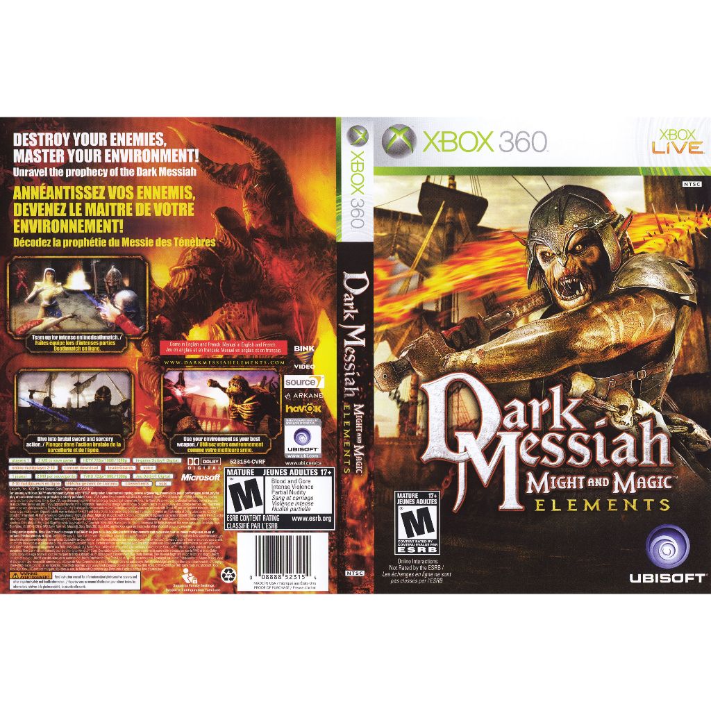 Dark Messiah of Might & Magic Elements P/ XBOX360 (LTU/LT/JTAG/RGH)