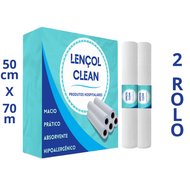 Kit 2 Lençol Descartavel Papel Hospitalar Maca 70x50 2 Rolos em Oferta na Shopee