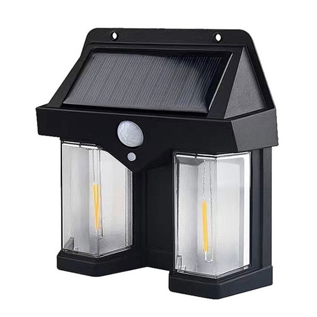 Luminaria Solar Led Dupla Luz Externa À Prova D'água Com Sensor De Presença e Movimento em Oferta na Shopee