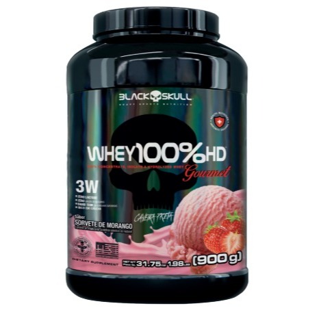 Whey 100% HD Gourmet 900g Pote - Blackskull