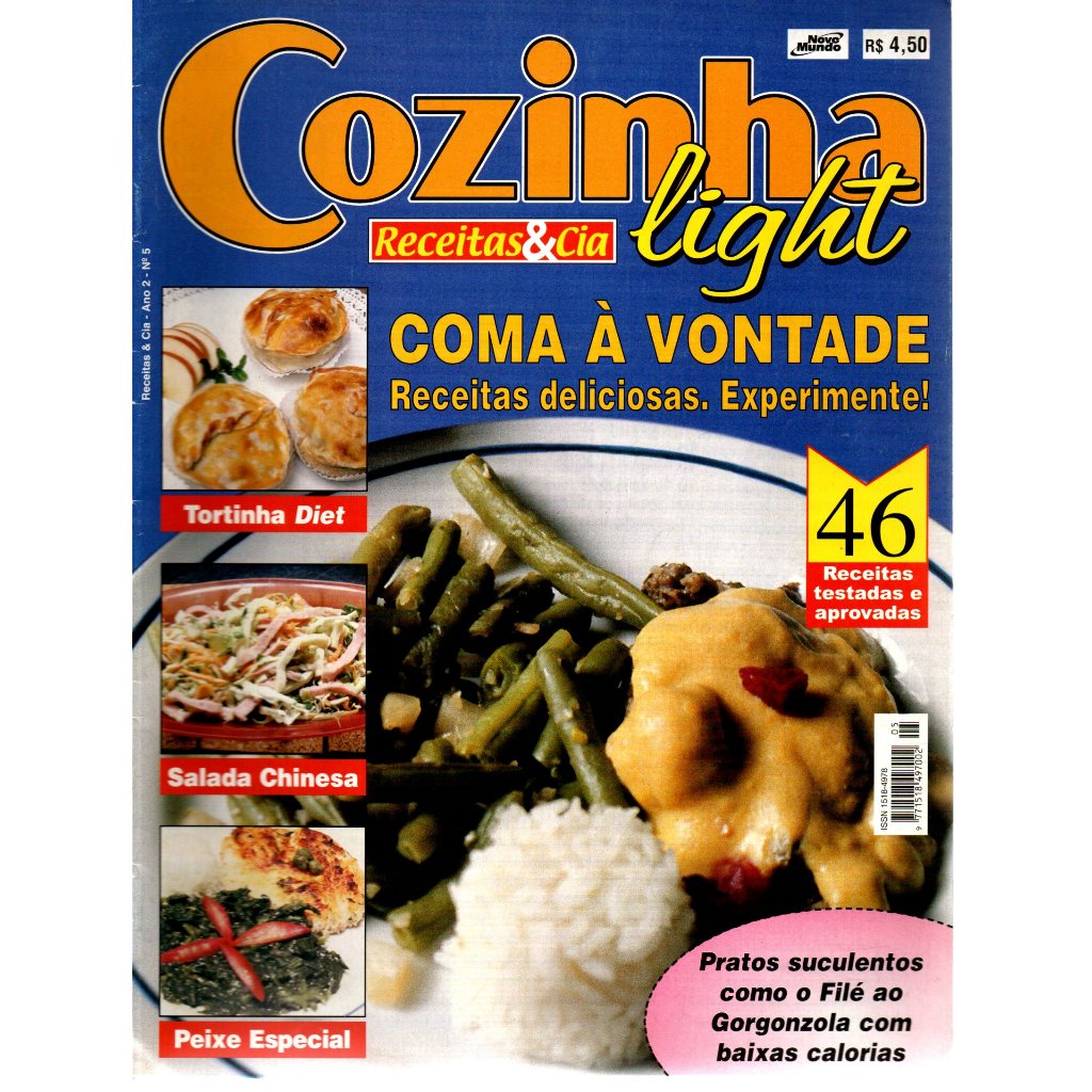 Revista Receitas e Cia, Cozinha Light, Ano 2, Nº 5