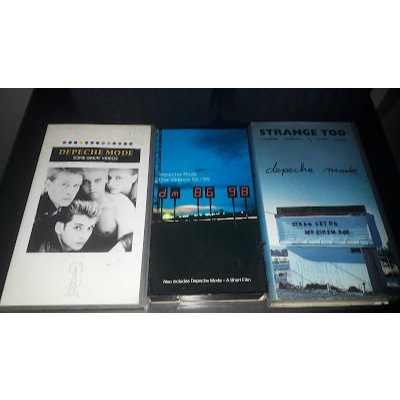 3 Fitas VHS Originais Depeche Mode Videoclipes / Strange Too