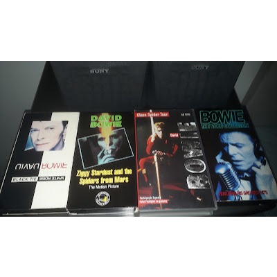 4 Fitas VHS Originais David Bowie Filme Shows Videoclipes