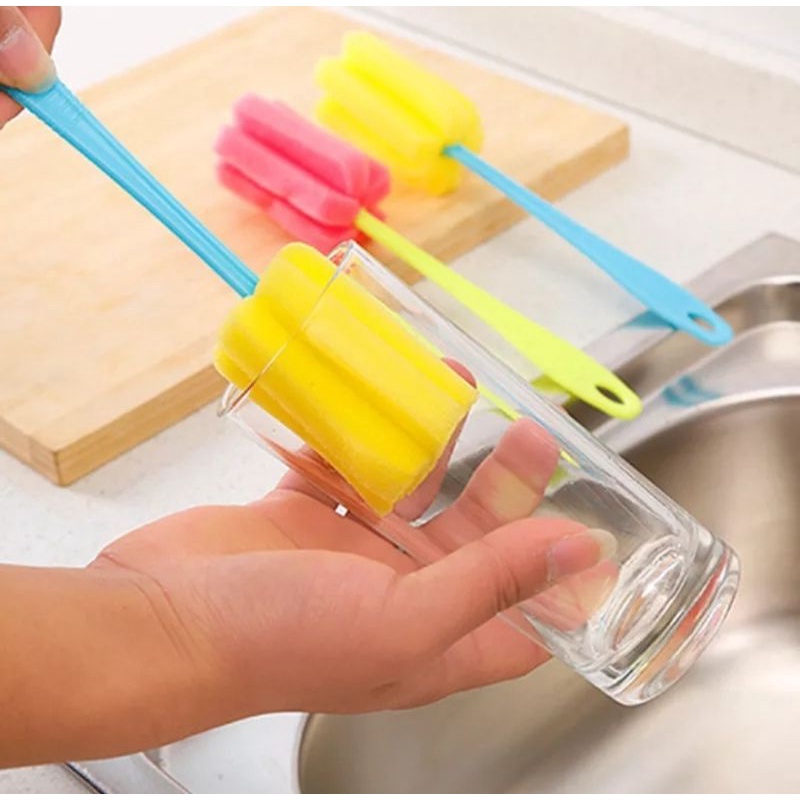 Imagem escova lava copo mamadeira esponja louça