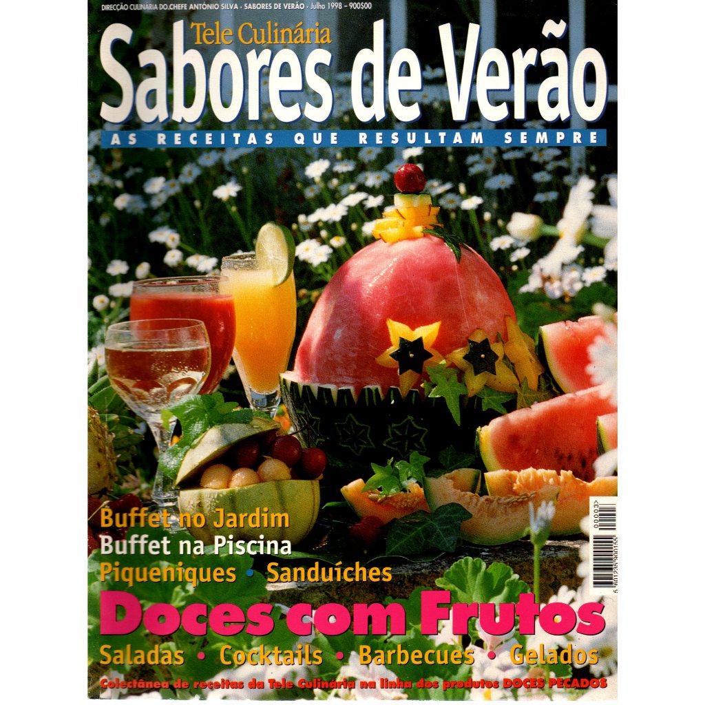 Revista Tele Culinária, Sabores de Verão, Julho, 1998