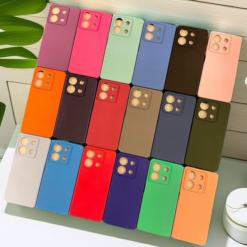 Capa Capinha Aveludada Para Celular Redmi note13 5G Com protege a camera Interior Aveludado de Silicone