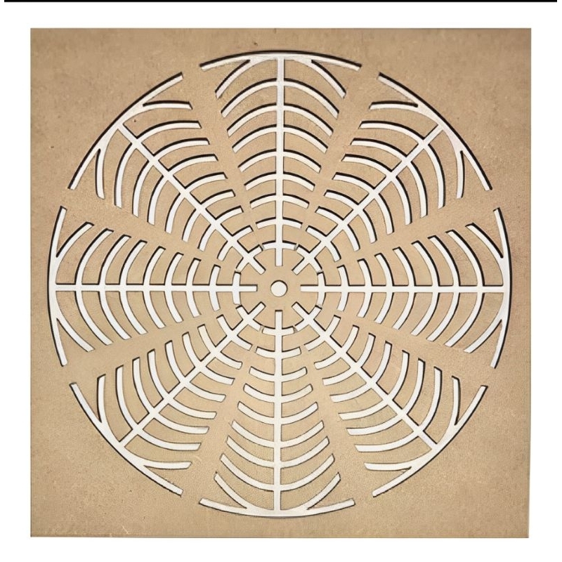Gabarito para Mandala nº2 Mdf Cru - 20/35cm Diâmetro