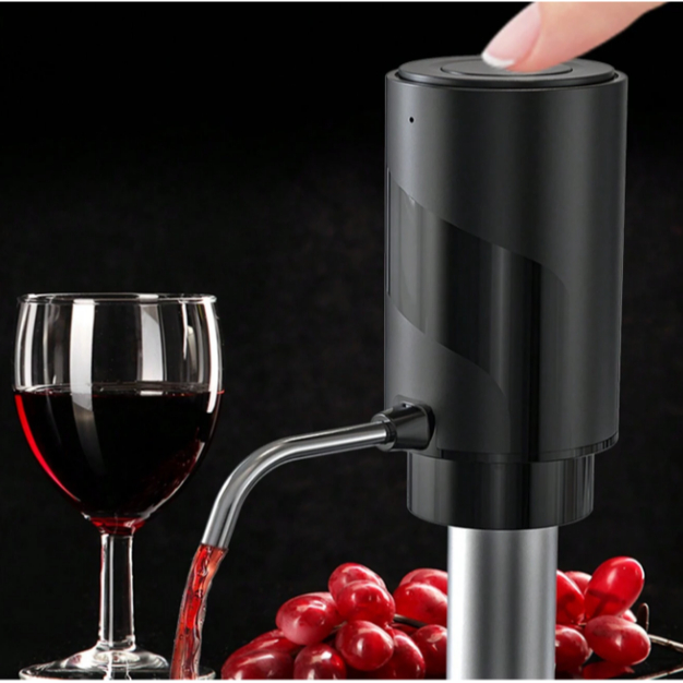 Aerador E Dispensador De Vinho Elétrico Recarregavel Decantador De Vinho dispensador automático recarregável por usb em Oferta na Shopee