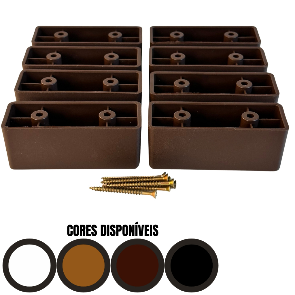 Promoção Pés Para Sofa, Moveis, mesa, armário gabinete e Puff- 4cm super resistente em Oferta na Shopee