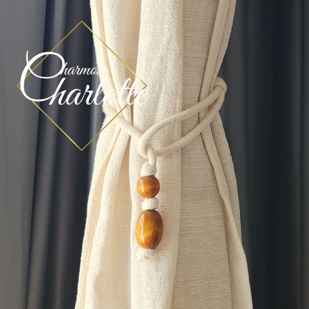 Prendedor de Cortina Rústico Oval - Estilo Sofisticação e Artesanal em Oferta na Shopee