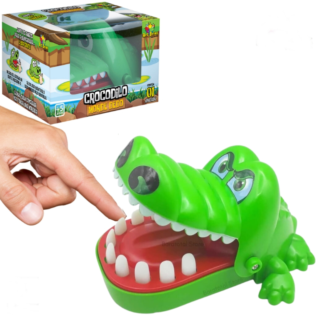 Jogo Crocodilo Morde Dedo Brinquedo Infantil Jacaré  Dentista