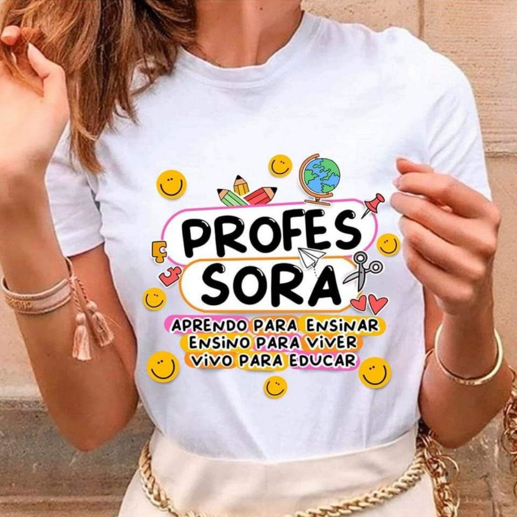 Camiseta Professora em Oferta | Shopee Brasil 2024