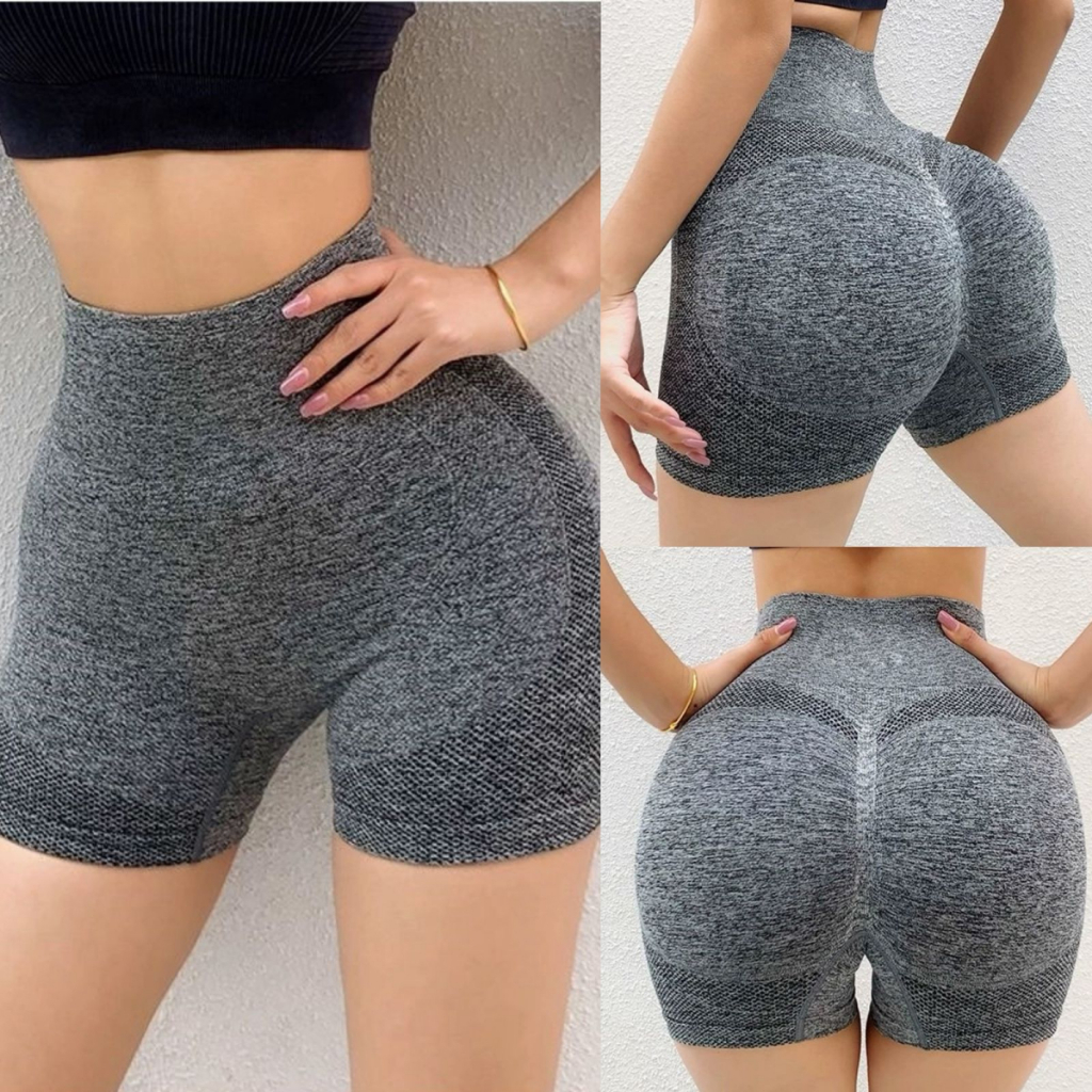 Short Legging Fitness Academia Levanta Bumbum Cintura Alta