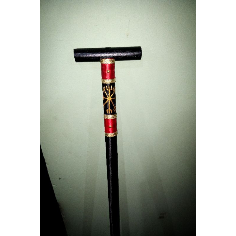 Bengala Exu 7 ! 7 porteiras, 7 encruzilhadas, 7 garfos,Exu veludo, Exu capa preta, Exu Marabô, Tranca Rua, Exu Lúcifer