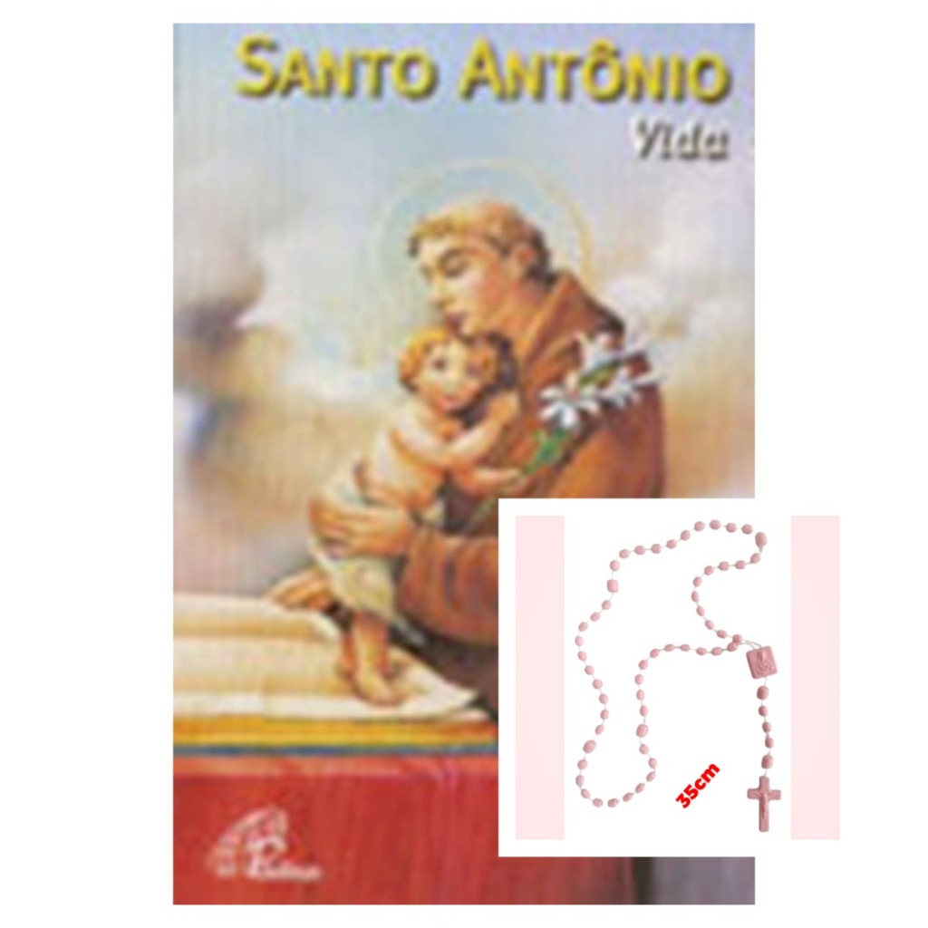 Livro Santo Antônio - sanfoninha - Religião Devocionarios + Terço