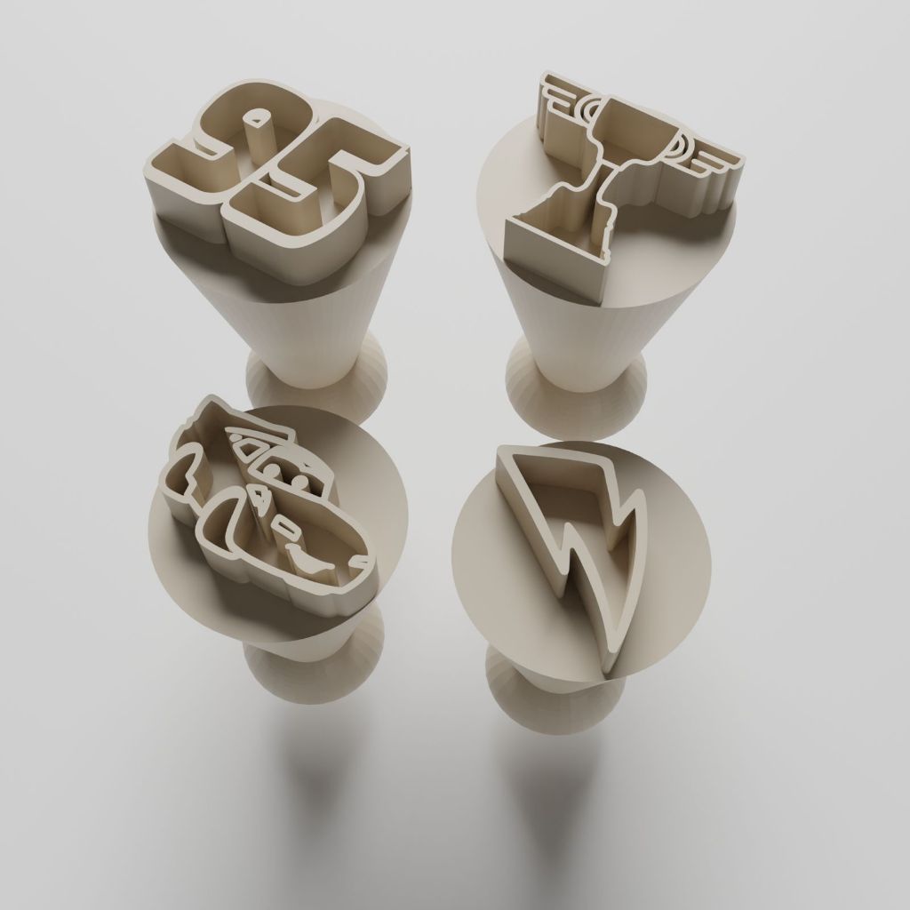 Kit com 04 Carimbos para docinhos/brigadeiro - Relâmpago Carro em Oferta na Shopee