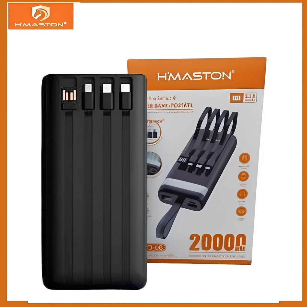 Carregador Portil Power Bank 20000Mah Hmaston Yd-06