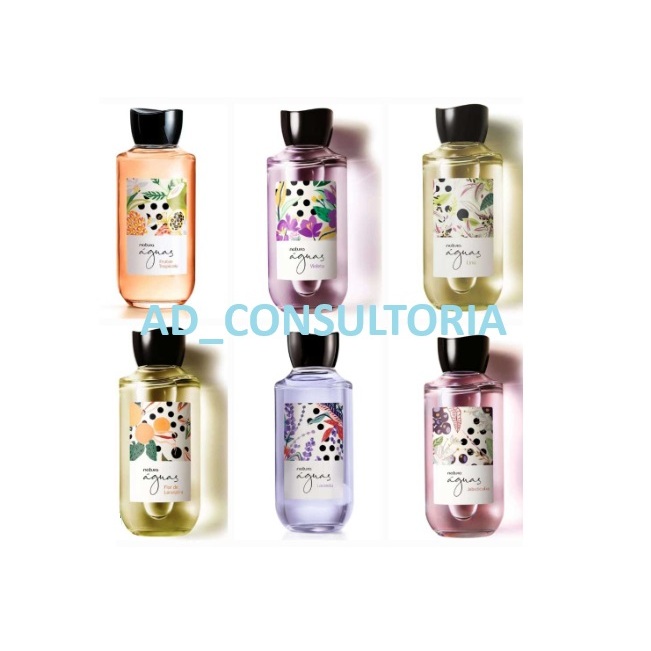 Natura Águas Desodorante Colônia 170ml:  LÍRIOS, FLOR DE LARANJEIRA, VIOLETA, JABUTICABA, LAVANDA