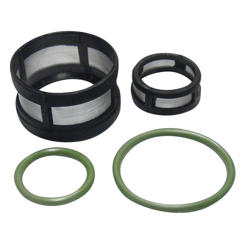 KIT REPARO PARA BICO INJETOR VW/ FORD/ FIAT (TELA EM ACO INOX) (02 FILTROS/02 ANEIS DE VITON)