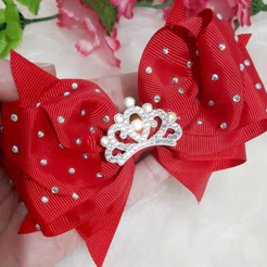 LAÇO DE CABELO LUXO PRINCESA BRILHO STRASS BICO DE PATO FESTA CASAMENTO OCASIÕES ESPECIAIS BRILHANTE