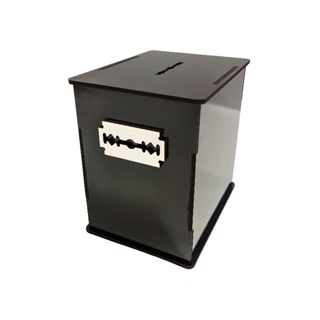 Descarte de Lâminas Premium – Black Silver | Barbearia em Oferta na Shopee