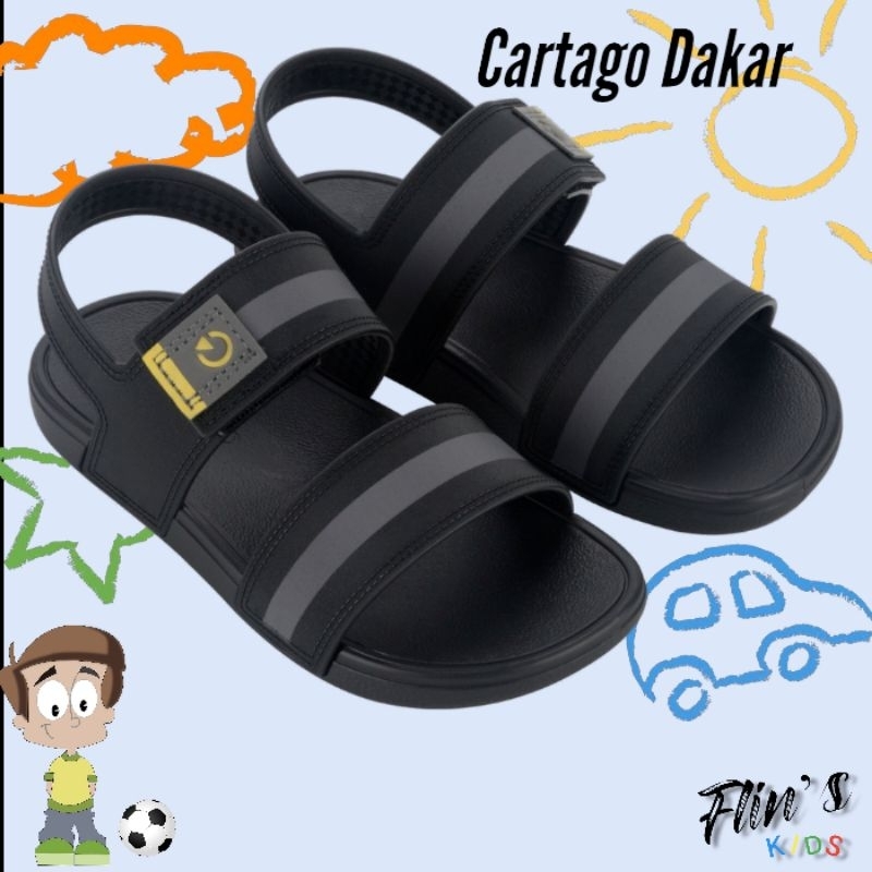 Sandália Cartago Infantil Masculino Modelos Anatômica com Ajuste do 26 ao 35