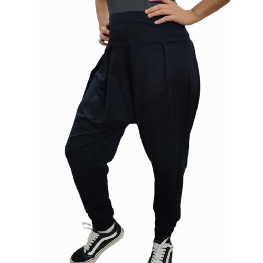 Calça saruel com bolsos em Oferta na Shopee