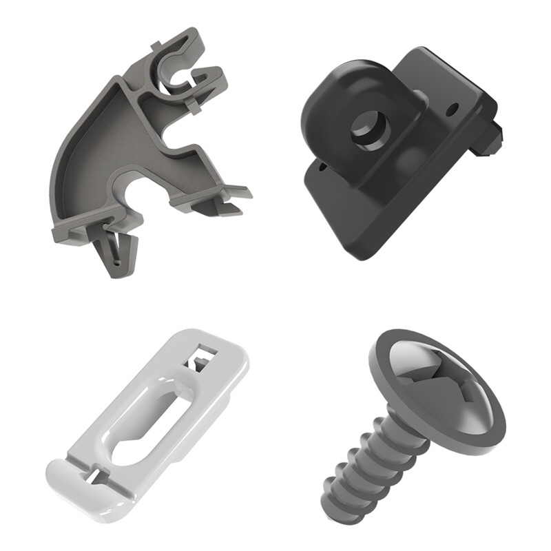 KIT FIXACAO HASTE VARETA DO CAPO GM CORSA 02/12 MERIVA 03/12 (KIT 2 PARAFUSO + 3 GRAMPO)