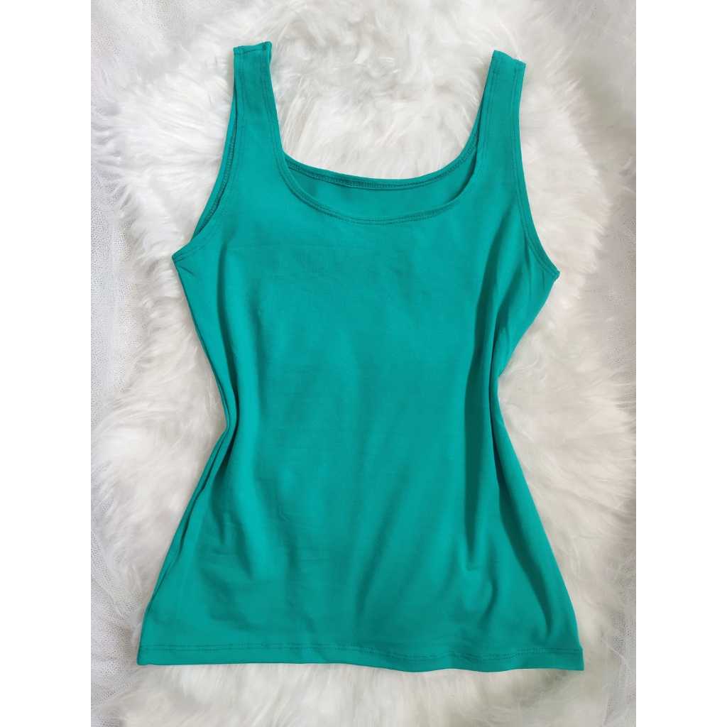 Regata Feminina Básica plus size alça larga VISCOLYCRA