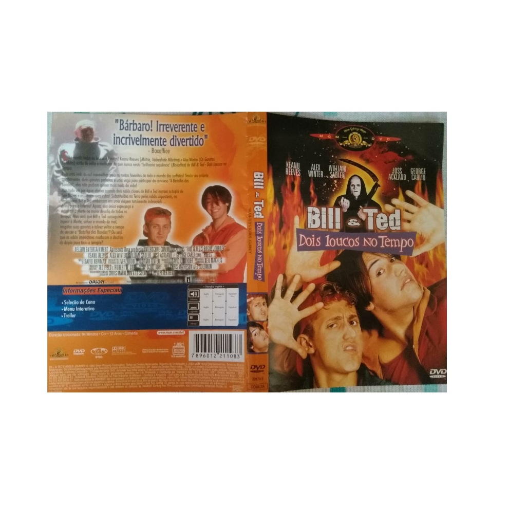 DVD BILL E TED DOIS LOUCOS NO TEMPO - ORIGINAL - KEANU REEVES