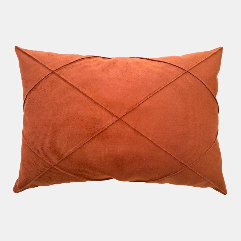 Capa de Almofada Drapeada Avulsa retangular Baguete Sued toque Aveludado 0.50X0.30m em Oferta na Shopee