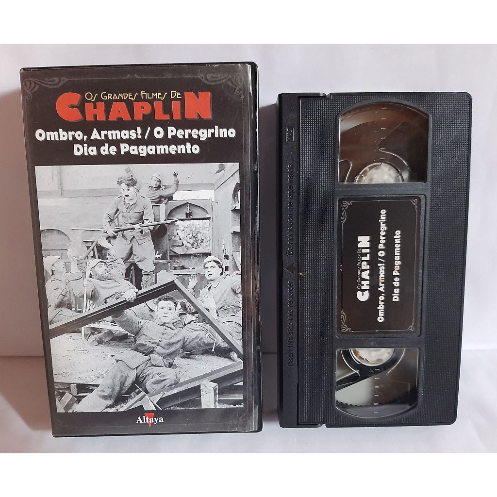 Vhs Os Grandes Filmes de Chaplin / Ombro Armas - O Peregrino - Dia de Pagamento