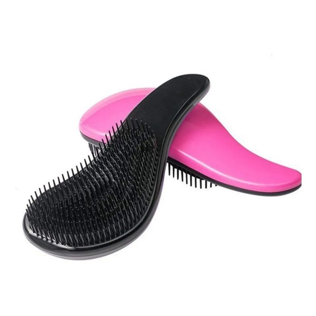 Escova Mágica Com Cabo Anti Frizz Para Desembaraçar Cabelo de Alta Qualidade - Várias Cores