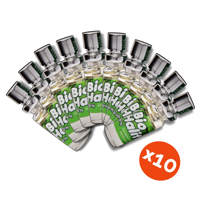 Kit 10 Bio Halitz Spray 6ml Peppermint Hálito Puro e Refrescante NatuFlores em Oferta na Shopee