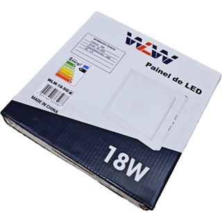 kit 1 2 3 4 Painel plafon led 18w sobrepor quadrado 20x20 cm Bivolt Branco Frio em Oferta na Shopee