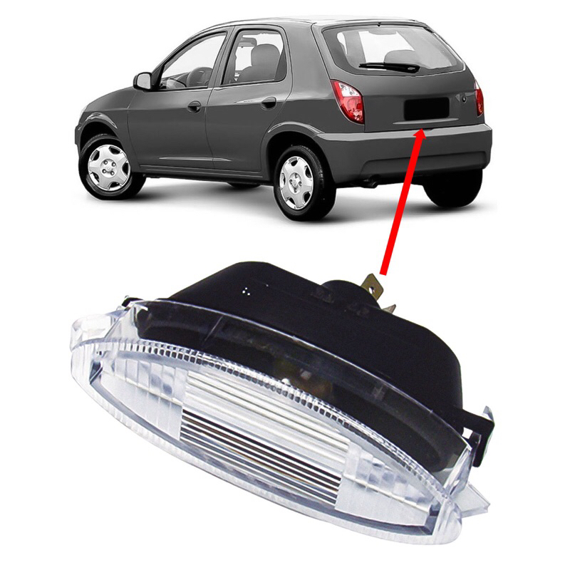 LANTERNA DA PLACA GM CELTA 07/ CORSA 95/12 CLASSIC 95/09 KADET 96/98 VECTRA 97/98 ORIG 90386222 DSC 6001