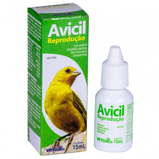 AVICIL REPRODUÇÃO 15ML SUPLEMENTO VITAMÍNICO PARA AVES em Oferta na Shopee