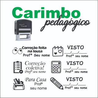 Carimbo Pedagógico para Professores em Oferta na Shopee