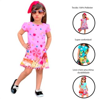 VESTIDO INFANTIL MENINA VERAO