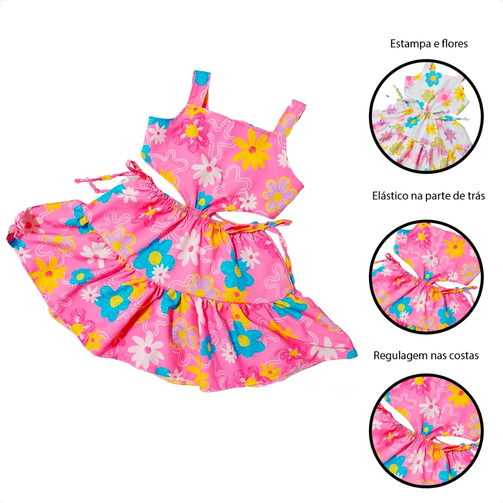 VESTIDO INFANTIL MENINA ESTAMPADO